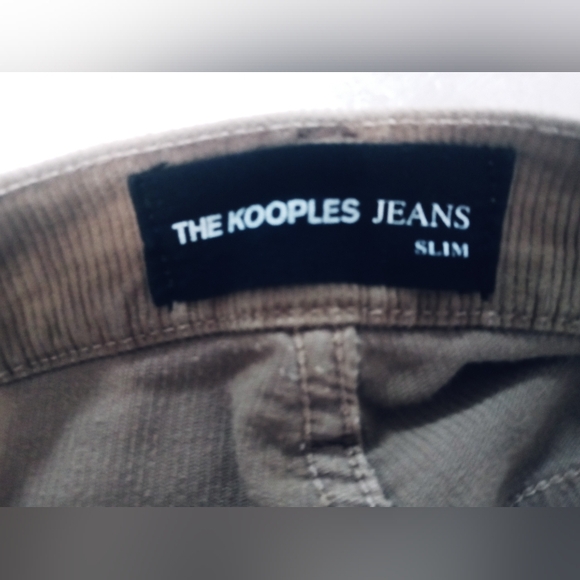 The Kooples Corduroy Tan Trousers slim fit sz 32 - Picture 4 of 4